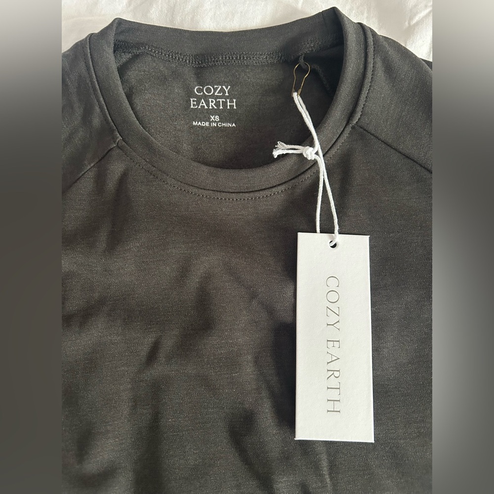 Cozy Earth Charcoal Grey loungewear set - Picture 4 of 8